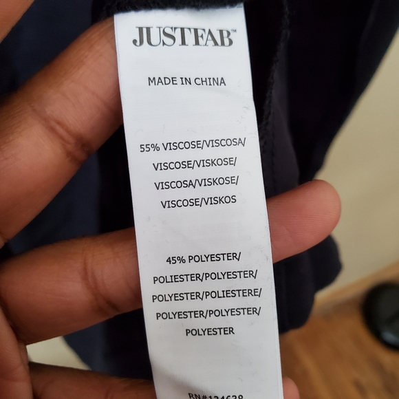 JustFab Black Button Up 3/4 Sleeve Dress With Tie Waist & Cardigan Plus … - Picture 6 of 7